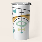 Mid Century Modern Abstract Atomic Age Travel Mug Gallery Image 2