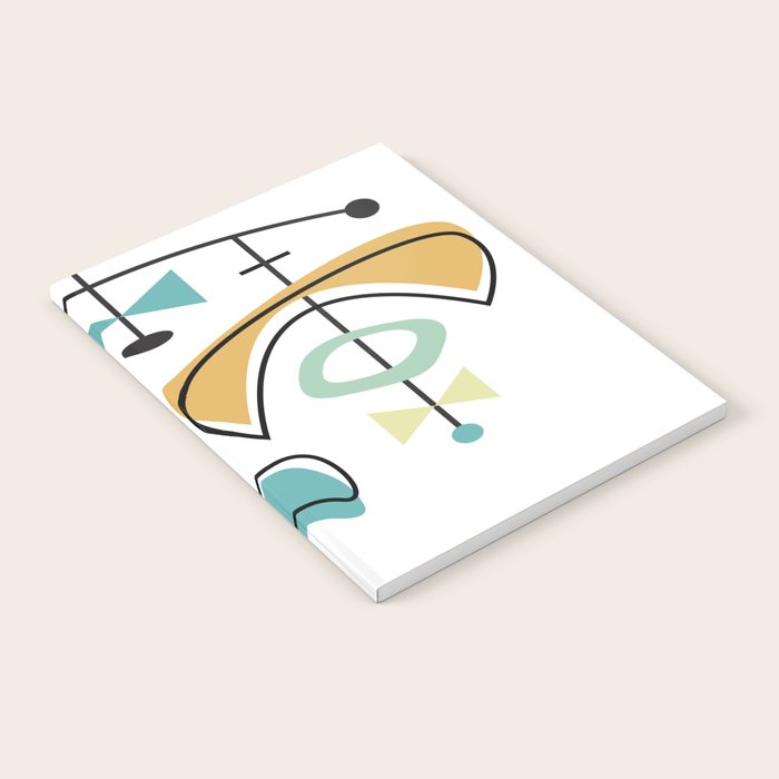 Mid Century Modern Abstract Atomic Age Notebook Gallery Image 2