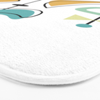 Mid Century Modern Abstract Atomic Age Bath Mat Gallery Image 3