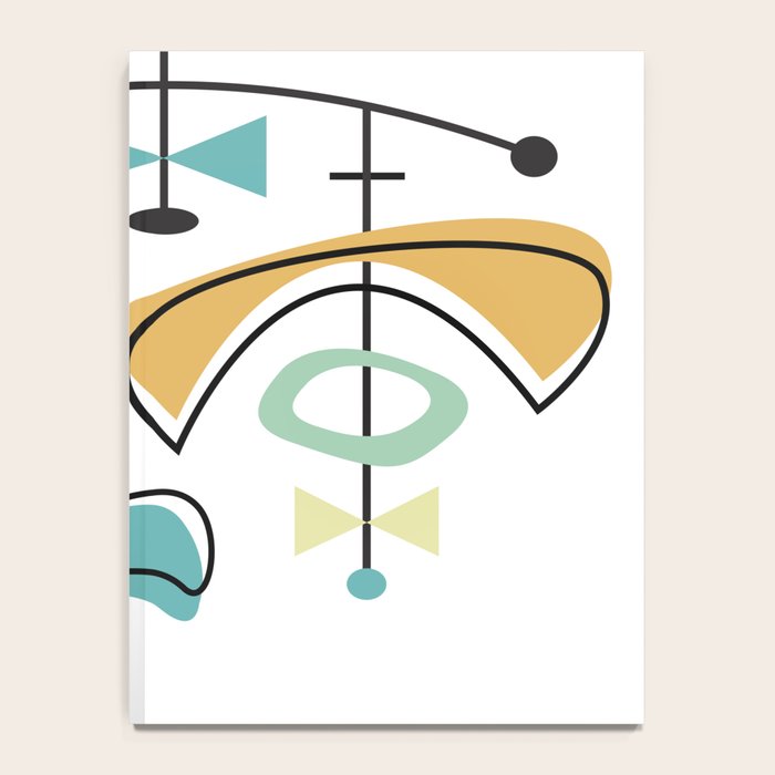 Mid Century Modern Abstract Atomic Age Notebook Gallery Image 4