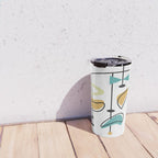 Mid Century Modern Abstract Atomic Age Travel Mug Gallery Image 4