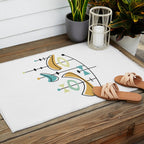 Mid Century Modern Abstract Atomic Age Outdoor Rug Gallery Image 2