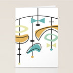 Mid Century Modern Abstract Atomic Age Stationery Card Gallery Image 2