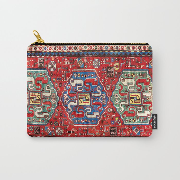 Chondzoresk Karabagh Caucasian Antique Carpet Print Carry All Pouch Gallery Image 1