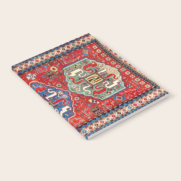 Chondzoresk Karabagh Caucasian Antique Carpet Print Notebook Gallery Image 1