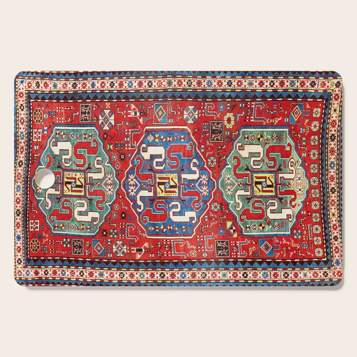 Chondzoresk Karabagh Caucasian Antique Carpet Print Cutting Board Gallery Image 1