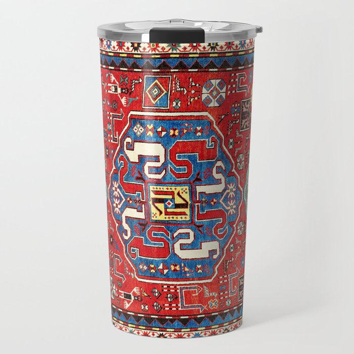 Chondzoresk Karabagh Caucasian Antique Carpet Print Travel Mug Gallery Image 1