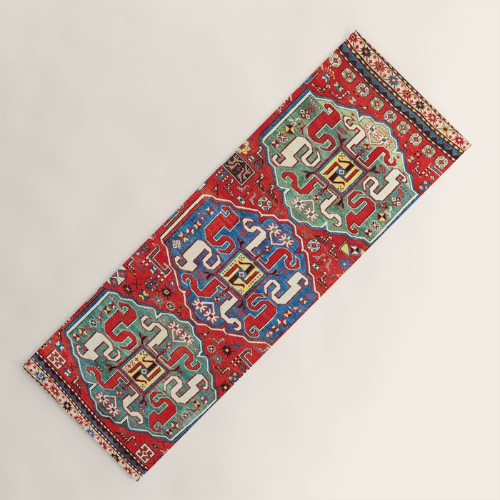 Chondzoresk Karabagh Caucasian Antique Carpet Print Yoga Mat Gallery Image 1