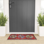 Chondzoresk Karabagh Caucasian Antique Carpet Print Welcome Mat Gallery Image 3