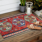 Chondzoresk Karabagh Caucasian Antique Carpet Print Outdoor Rug Gallery Image 2