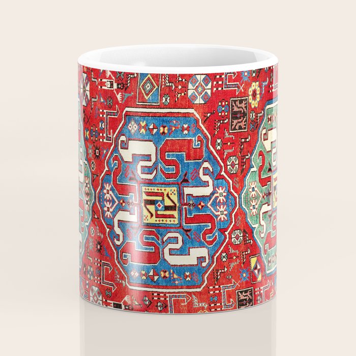 Chondzoresk Karabagh Caucasian Antique Carpet Print Coffee Mug Gallery Image 4