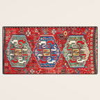 Chondzoresk Karabagh Caucasian Antique Carpet Print Desk Mat Gallery Image 3