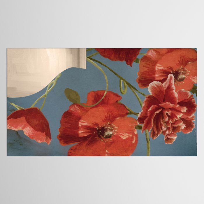 Poppies in Vase 1 Tablecloth Gallery Image 2