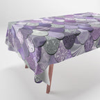 Mermaid Purple and Silver Tablecloth Gallery Image 1