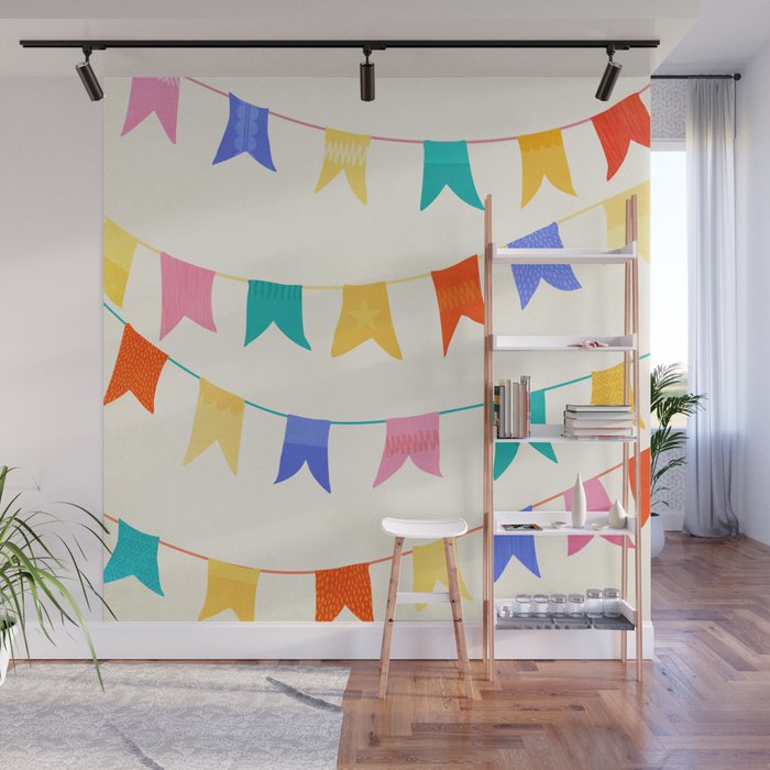 Festive Flags Wall Mural Gallery Image 1