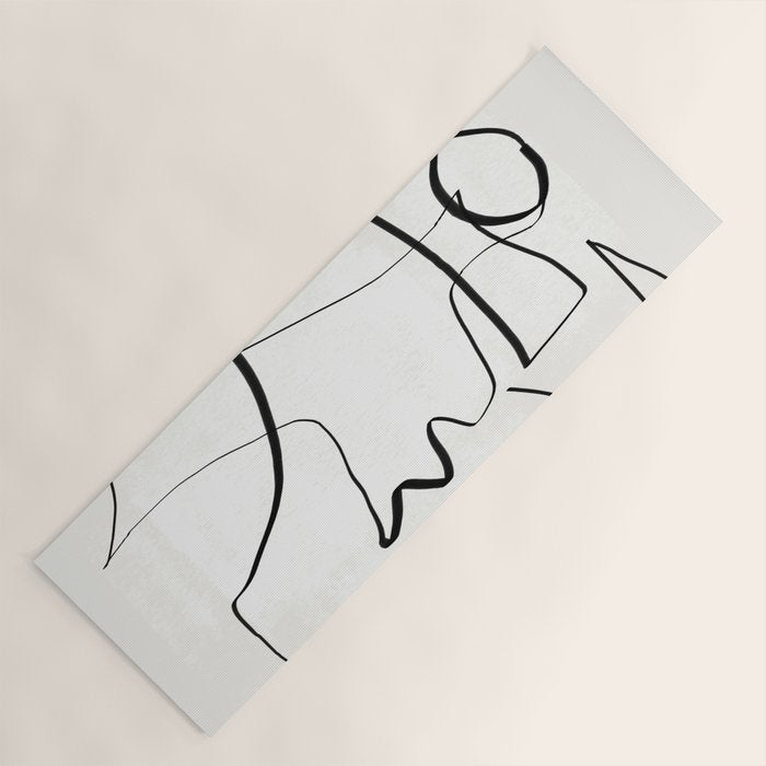 Abstract line art 6 Yoga Mat Gallery Image 1