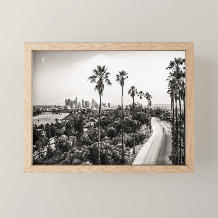 Los Angeles Black and White Mini Art Print