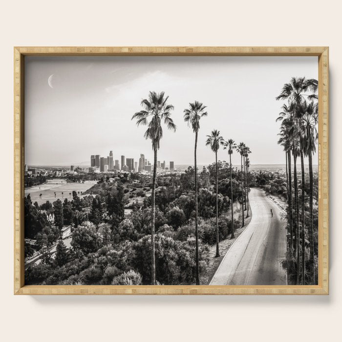 Los Angeles Black and White Serving Tray Gallery Image 1