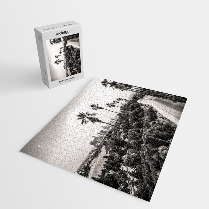 Los Angeles Black and White Jigsaw Puzzle Gallery Image 2