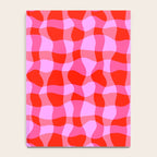 Colorful Wavy Check Pattern 1 - Pink And Red Notebook Gallery Image 4