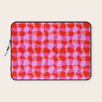 Colorful Wavy Check Pattern 1 - Pink And Red Laptop Sleeve Gallery Image 1