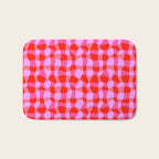 Colorful Wavy Check Pattern 1 - Pink And Red Bath Mat Gallery Image 1