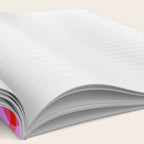 Colorful Wavy Check Pattern 1 - Pink And Red Notebook Gallery Image 2
