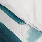 Painted Herringbone - oceanic Comforter Gallery Image 4