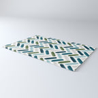 Painted Herringbone - oceanic Rug Gallery Image 3