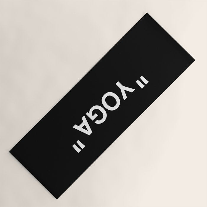 " Art " (Negative) Yoga Mat Gallery Image 1
