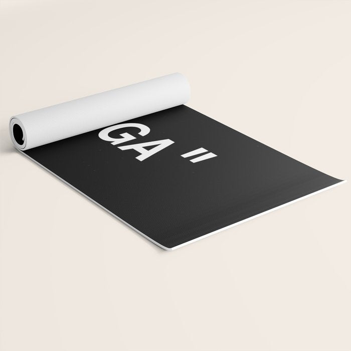 " Art " (Negative) Yoga Mat Gallery Image 2