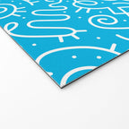 Fun abstract line doodle art pattern Welcome Mat Gallery Image 2