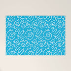 Fun abstract line doodle art pattern Welcome Mat Gallery Image 1