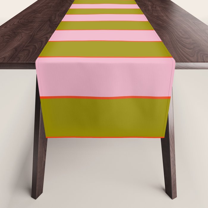 Abstration_GEOMETRIC_RIBBON_STRIPE_LINE_GIFT_LOVE_POP_0930 Table Runner Gallery Image 1