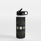 Moonlight Garden - Olive Green Water Bottle Gallery Image 1