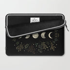 Moonlight Garden - Olive Green Laptop Sleeve Gallery Image 2