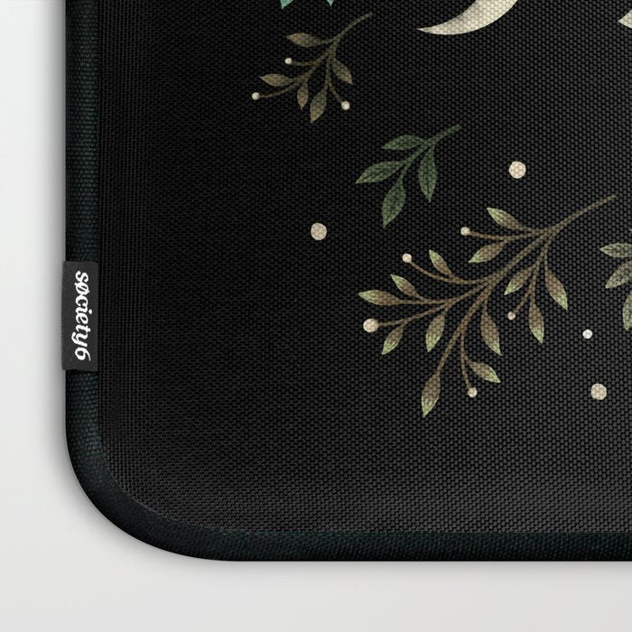 Moonlight Garden - Olive Green Laptop Sleeve Gallery Image 3