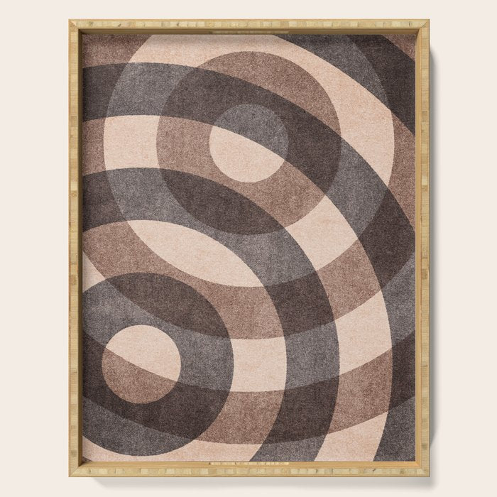 ABSTRACT ALPHABET / Decorative O Serving Tray Gallery Image 1