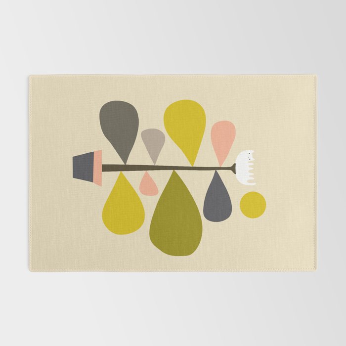 Flower Cat Plants Rug Gallery Image 2