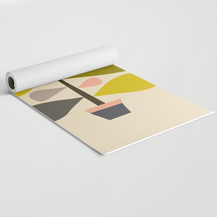 Flower Cat Plants Yoga Mat Gallery Image 2