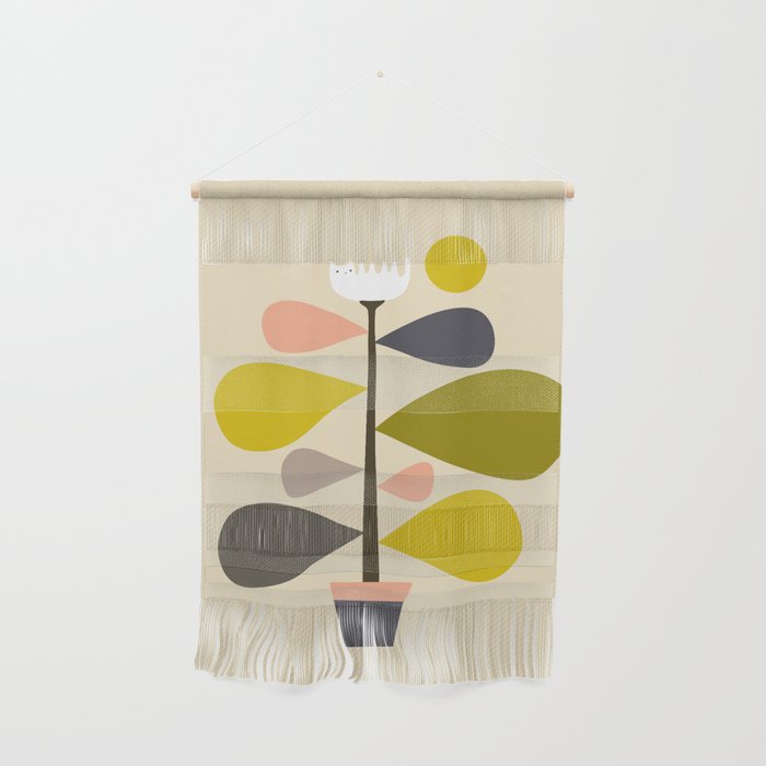 Flower Cat Plants Wall Hanging Gallery Image 1