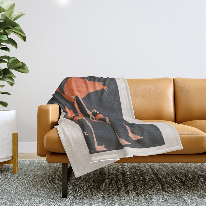 Graceful Flamingos 4 Throw Blanket Gallery Image 1