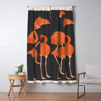 Graceful Flamingos 4 Window Curtain Gallery Image 5