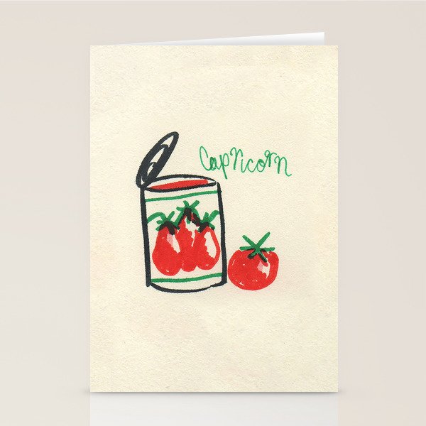 capricorn tomato Stationery Card Gallery Image 2