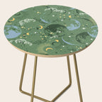 Greenish starry lunar sky Side Table Gallery Image 2