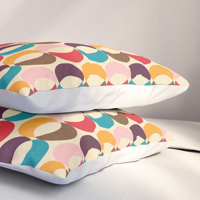 Mid Century Modern Circles Pillow Sham Gallery Image 3