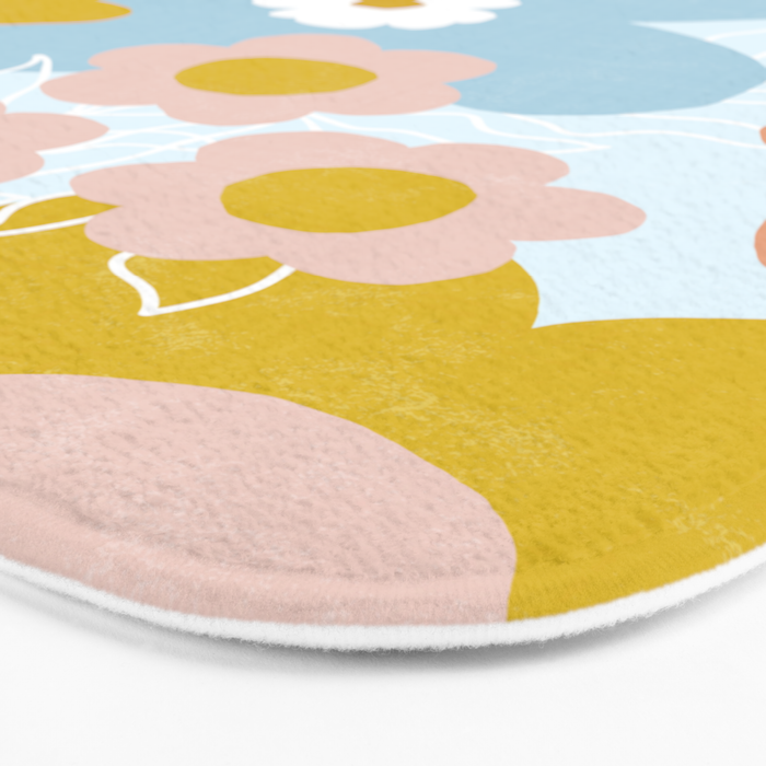 Bohemian bloom Bath Mat Gallery Image 3