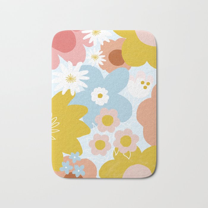 Bohemian bloom Bath Mat Gallery Image 1