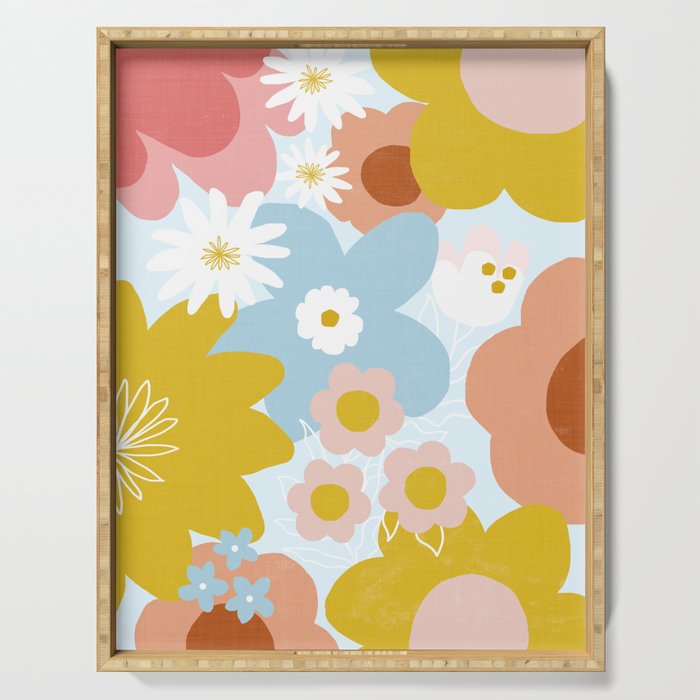 Bohemian bloom Serving Tray Gallery Image 1