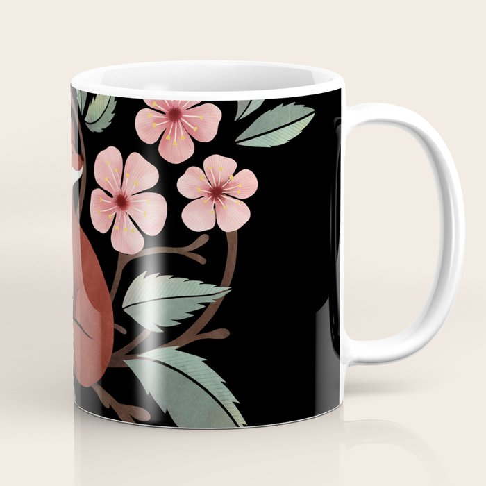 Fox in Cherry Blossoms Coffee Mug Gallery Image 1